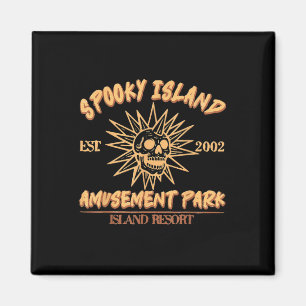 Spooky Island Est 2002 pretpark Skull Hallow Magneet