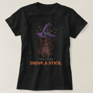 Spooky Ja Ik kan een Stick-ontwerp besturen T-shirt