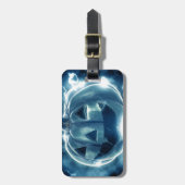 Spooky Jack-o-Lantern Bagagelabel (Voorkant verticaal)