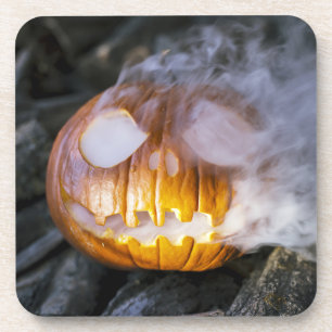 Spooky Jack-o-lantern Bier Onderzetter