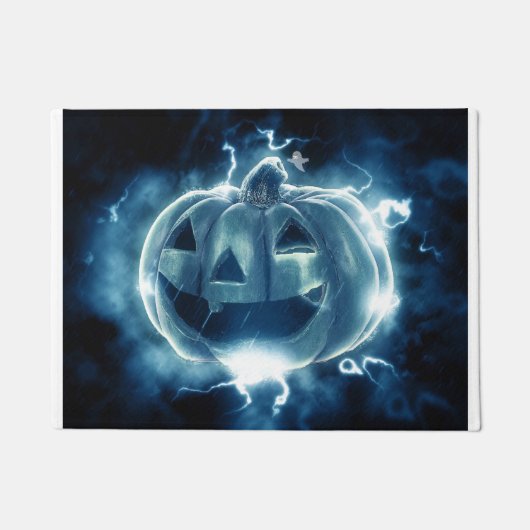 Spooky Jack-o-Lantern Deurmat (Voorkant)