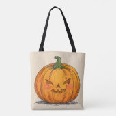 Spooky Jack O' Lantern Draagtas (Achterkant)