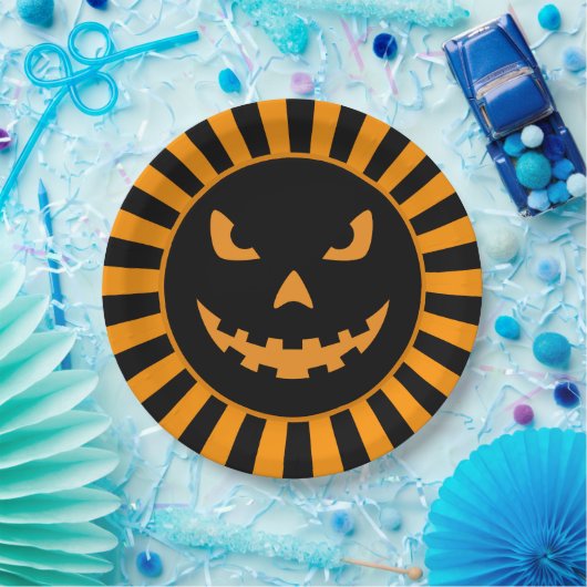 Spooky Jack-O'-Lantern Halloween Paper Bord (Feest)