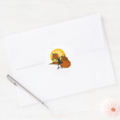 Spooky Jack o Lantern Halloween Sticker (Envelop)