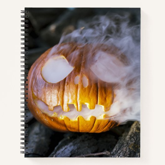 Spooky Jack-o-lantern Notitieboek (Voorkant)
