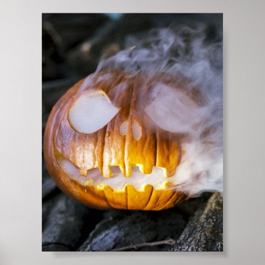 Spooky Jack-o-lantern Poster (Voorkant)