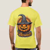 Spooky Jack-O'-Lantern Pumpkin T-shirt (Achterkant)