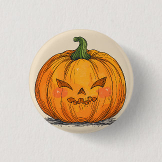 Spooky Jack O' Lantern Ronde Button 3,2 Cm