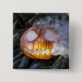 Spooky Jack-o-lantern Vierkante Button 5,1 Cm (Voorkant)