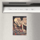 Spooky Japanese Skeleton - Yokai Monster Magneet (Insitu (Vaatwasser))