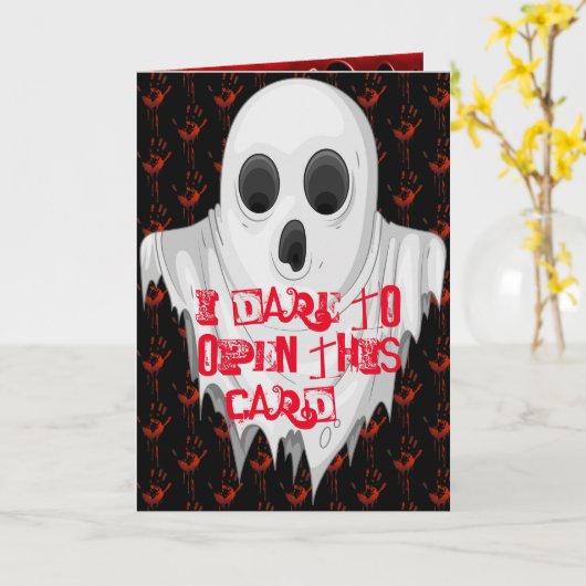 Spooky Kaart (Gele Bloem)