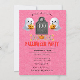 Spooky Kantoor Halloween Party Invitation Kaart