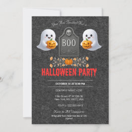 Spooky Kantoor Halloween Party Invitation Kaart