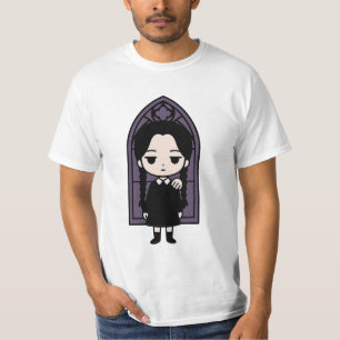 Spooky Kawaii Gothic Girl Dark Academia-Sticker T-shirt