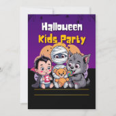 Spooky Kids Halloween Party Invitation (Devant)
