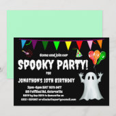 Spooky Kids Verjaardagsfeestje Kaart (Voorkant / Achterkant)