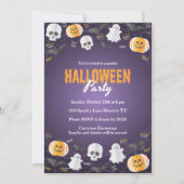 Spooky Kinder Kostuum Party Trick or treat Hallowe Kaart (Voorkant)