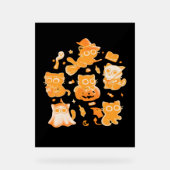 Spooky Kittens Classic T-shirt Acryl Bord (Voorkant)