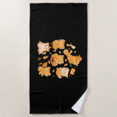 Spooky Kittens Classic T-shirt Strandlaken (Voorkant)