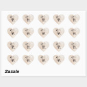 Spooky Kleine Paar Hart Sticker (Vel)