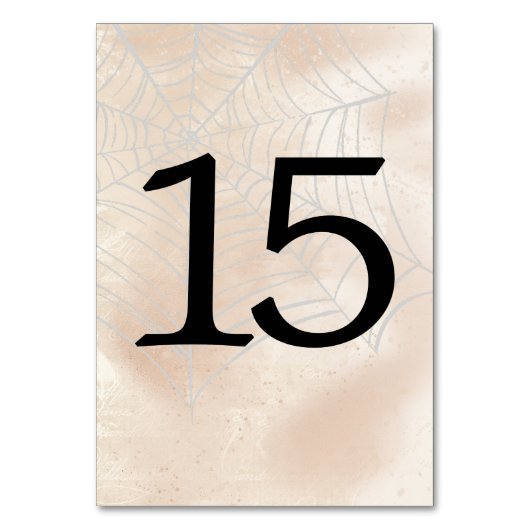 Spooky kleine paar tafel nummer 15 kaart (Achterkant)