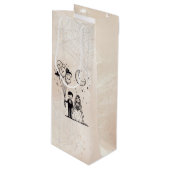 Spooky Kleine Paar Wijn Cadeautas (Voorkant Gekanteld)