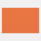 Spooky Kleuren Diep Sinaasappel Zwart Wrapping Pap Inpakpapier Vel (Voorkant 3)