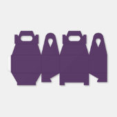 Spooky kleuren - Diepe Paarse gunstboxen Bedankdoosjes (Uitgevouwen)