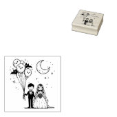 Spooky Koppel Rubberstempel (Gestempeld)