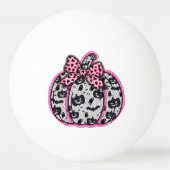 Spooky Lace Halloween Pumpkin Coquette Pingpongballen (Voorkant)