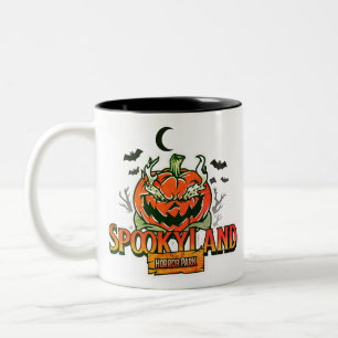 Spooky Land Horror Park Tweekleurige Koffiemok