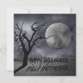 Spooky Landscape Halloween Kaart (Voorkant)