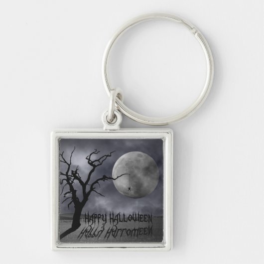 Spooky Landscape Halloween Sleutelhanger (Voorkant)