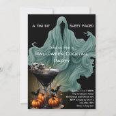 Spooky Let's Get Sheet Faced Funny Halloween Party Kaart (Voorkant)
