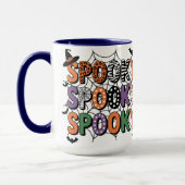 Spooky Lettering Witch Pet en Bats Halloween Mok (Links)