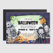 Spooky Leuke Halloween Party Magnetische Uitnodigi Magnetische Uitnodiging (Voorkant / Achterkant)