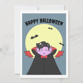 Spooky Leuke Vampier Feestdagenkaart