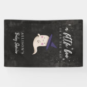 Spooky Little Boo Meisje Baby shower Spandoek (Horizontaal)