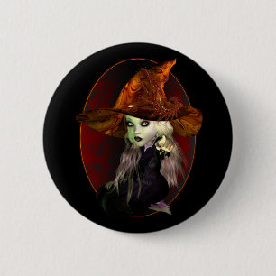 Spooky Little Witch Ronde Button 5,7 Cm
