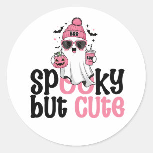 Spooky maar Schattig Ronde Sticker