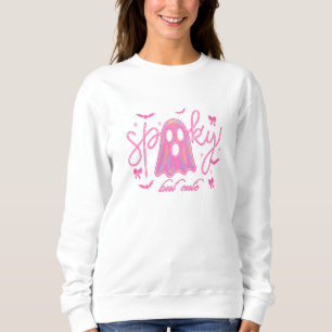 Spooky maar Schattige-roze Neon Ghost HalloweenAes Trui