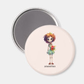 Spooky Maar Schattigee Zombie Kind - Schattige Mac Magneet (Voorkant / Achterkant)