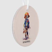 Spooky Maar Schattigee Zombie Kind - Schattige Mac Ornament (voorkant)