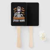 Spooky Mama Cool Halloween Skeleton Handwaaier (Voorkant en achterkant)