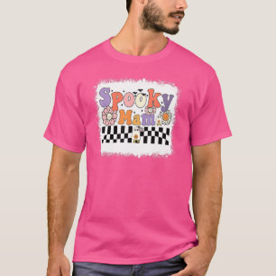 Spooky Mama Floral Ghost Boo Mam en Mini Matching T-shirt