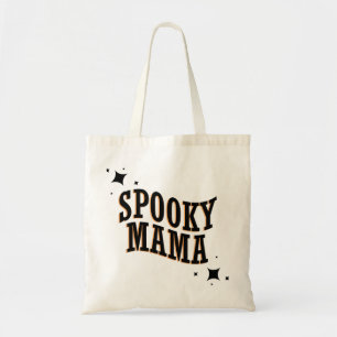 Spooky Mama Funny Cute Halloween Trick or treat Tote Bag