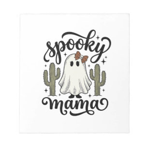Spooky Mama Geest Cactus Vintage Halloween Shirt_1 Notitieblok