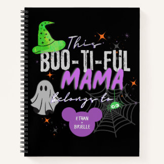 Spooky mama gepersonaliseerd Notitieboek | Hallowe