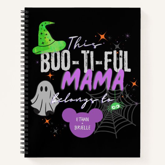 Spooky mama gepersonaliseerd Notitieboek | Hallowe (Voorkant)