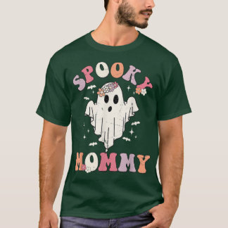 Spooky mama Matching Shirt Groovy  Floral